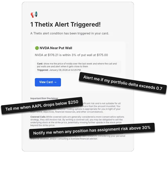 Alerts to not miss anything